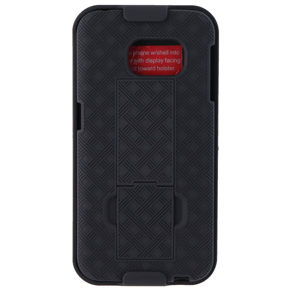 Verizon Shell Holster Combo Case w/ Kickstand for Samsung Galaxy S6 Edge - Black Cell Phone - Cases, Covers & Skins Verizon - Simple Cell Bulk Wholesale Pricing - USA Seller