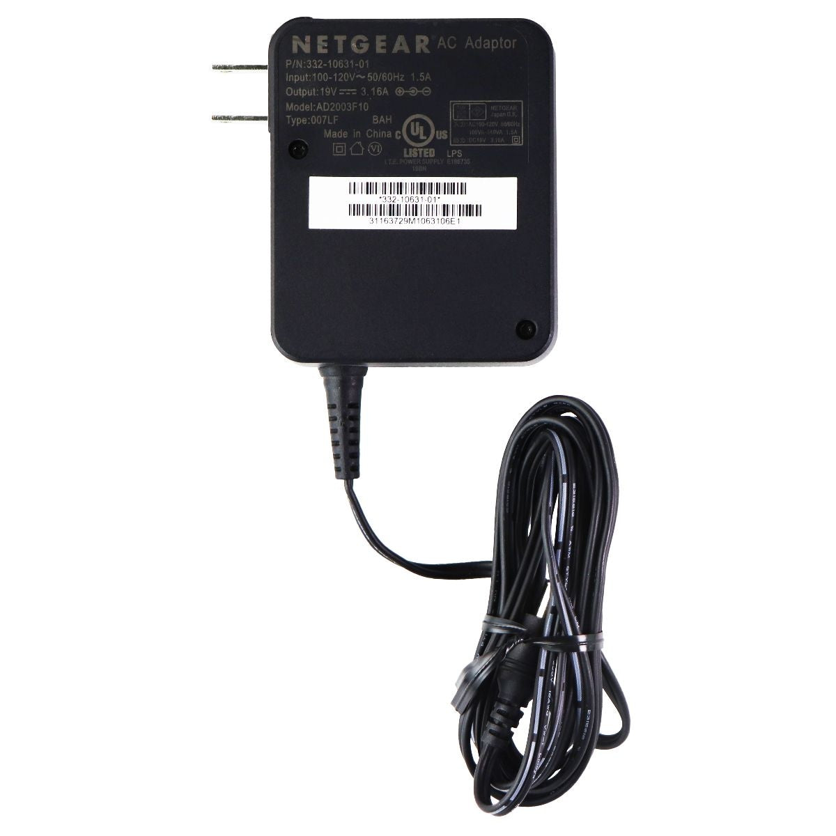 NetGear AC Adapter Wall Power Supply - Black (AD2003F10) Multipurpose Batteries & Power - Multipurpose AC to DC Adapters Netgear - Simple Cell Bulk Wholesale Pricing - USA Seller