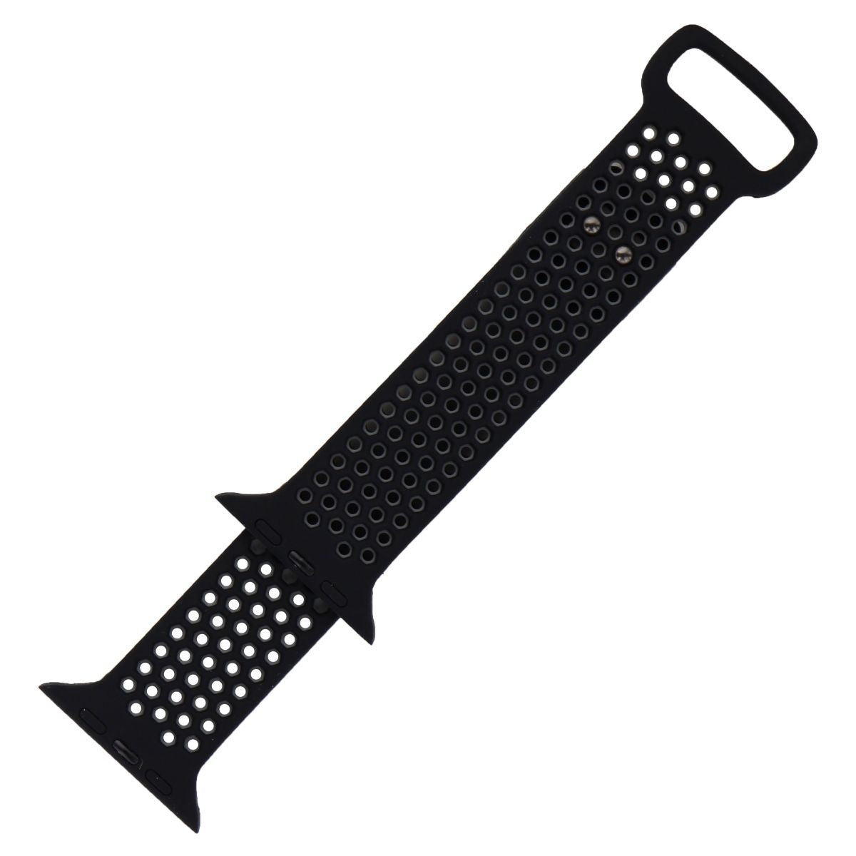 NEXT Silicone Sport Band Duo for the Apple Watch 42mm and 44mm - Gray / Black Smart Watch Accessories - Watch Bands NEXT - Simple Cell Bulk Wholesale Pricing - USA Seller