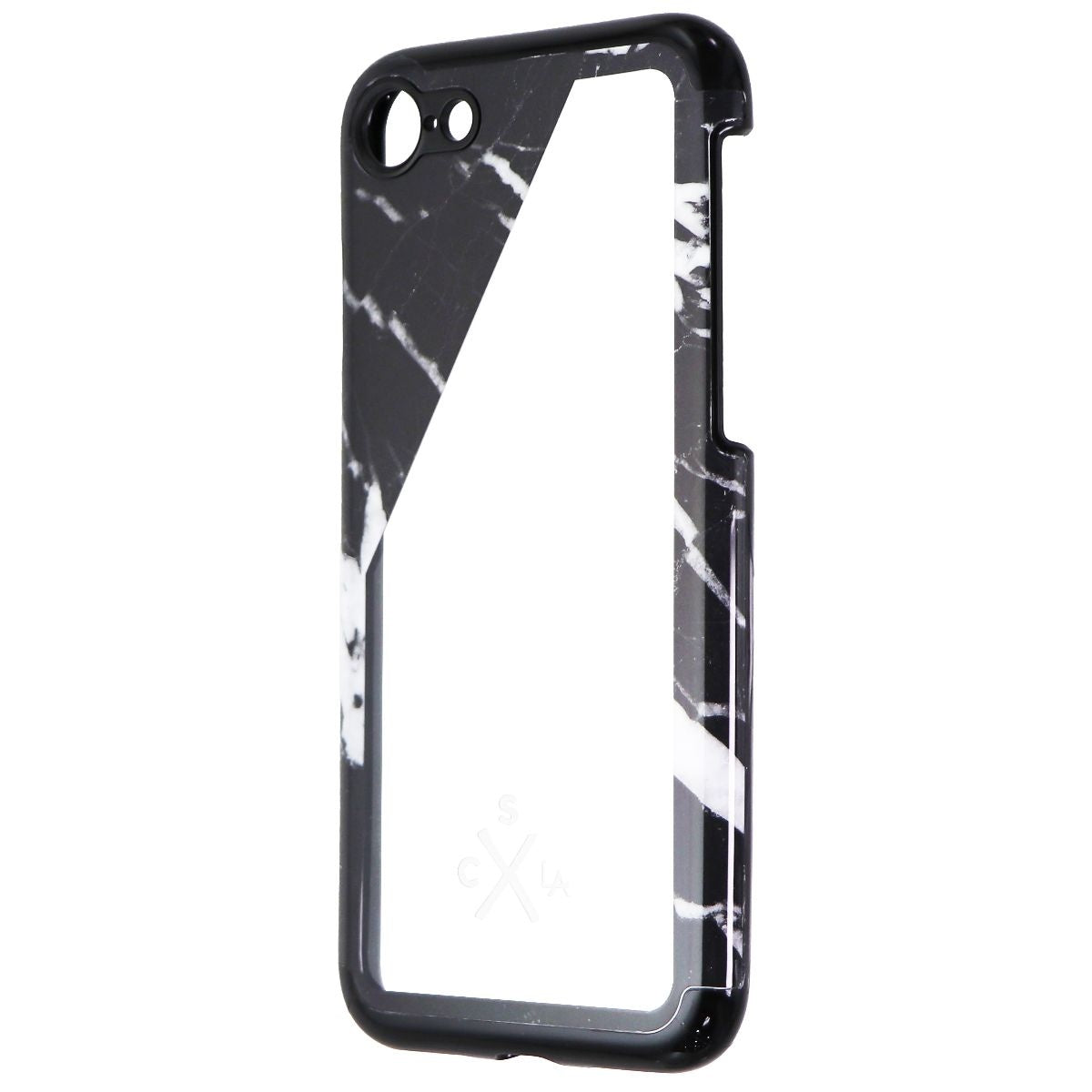 Candywirez Snap Case for iPhone 8 / 7 - Black Marble Slant/Clear Cell Phone - Cases, Covers & Skins Candywirez - Simple Cell Bulk Wholesale Pricing - USA Seller