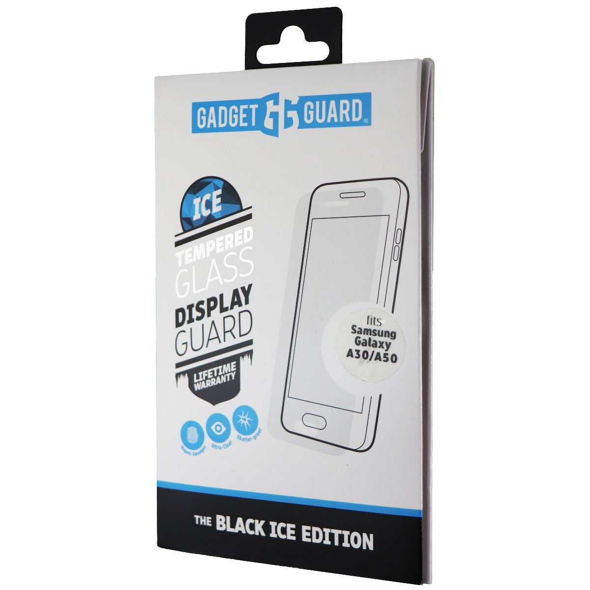Gadget Guard Black Ice Tempered Glass for Samsung Galaxy A30/A50 - Clear Cell Phone - Screen Protectors Gadget Guard - Simple Cell Bulk Wholesale Pricing - USA Seller