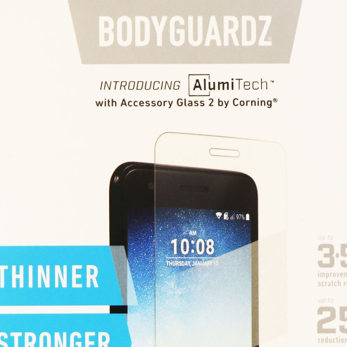 BodyGuardz Pure 2 Series Tempered Glass Screen for LG Phoenix 3 - Clear Cell Phone - Screen Protectors BODYGUARDZ - Simple Cell Bulk Wholesale Pricing - USA Seller