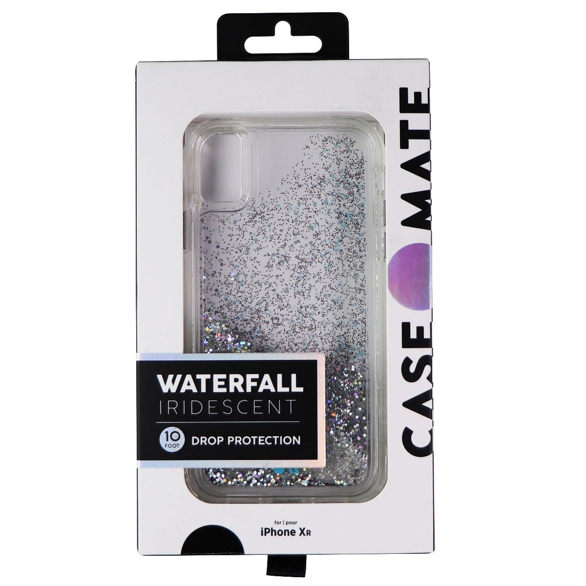 Case-Mate Liquid Waterfall Case for Apple iPhone XR - Iridescent Glitter Cell Phone - Cases, Covers & Skins Case-Mate - Simple Cell Bulk Wholesale Pricing - USA Seller
