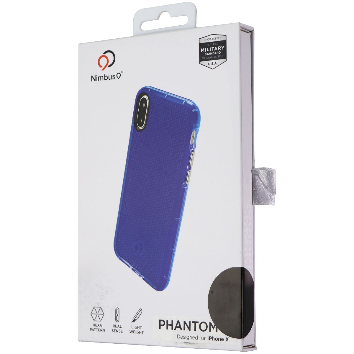 Nimbus Phantom 2 Phone Case for iPhone X / XS - Blue / Clear Cell Phone - Cases, Covers & Skins Phantom - Simple Cell Bulk Wholesale Pricing - USA Seller