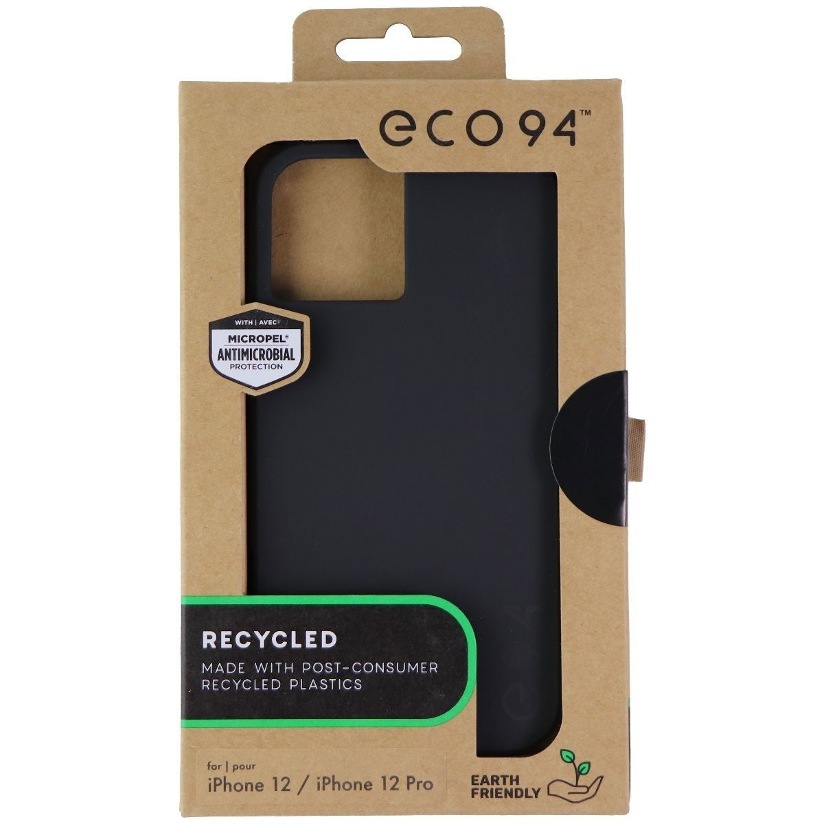 Eco94 by Case-Mate Recycled Case for Apple iPhone 12 Pro / iPhone 12 - Black Cell Phone - Cases, Covers & Skins Case-Mate - Simple Cell Bulk Wholesale Pricing - USA Seller