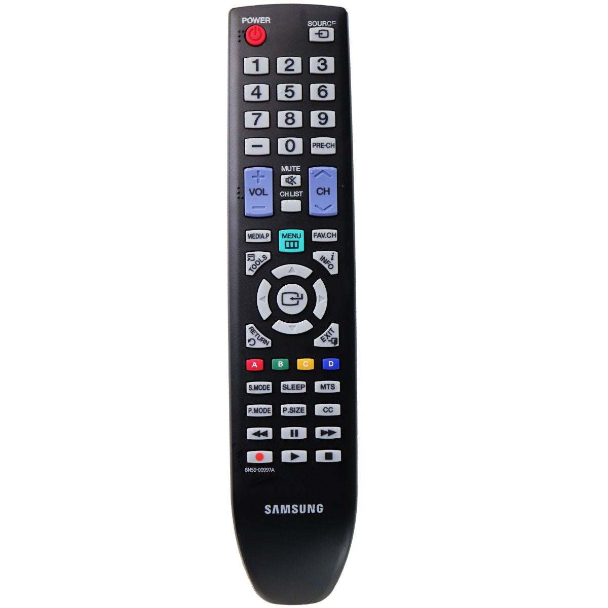 Samsung Remote Control (BN59-00997A) for Select Samsung TVs - Black TV, Video & Audio Accessories - Remote Controls Samsung - Simple Cell Bulk Wholesale Pricing - USA Seller
