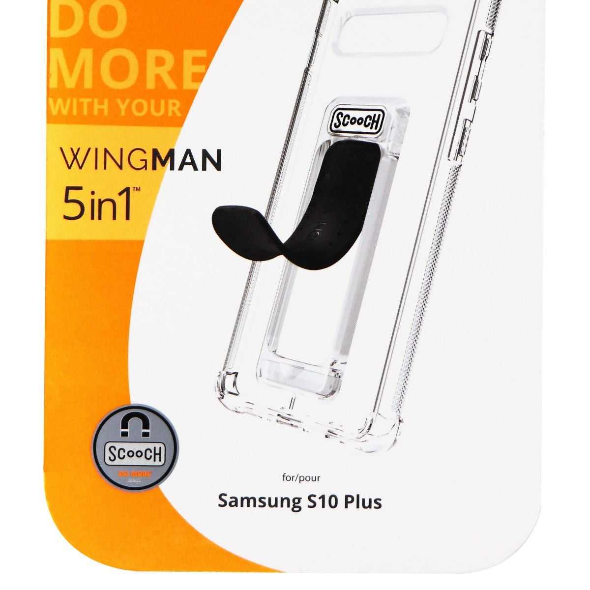 Scooch Wingman Series 5 in 1 Case with Kickstand for Galaxy (S10+) - Clear Cell Phone - Cases, Covers & Skins Scooch - Simple Cell Bulk Wholesale Pricing - USA Seller