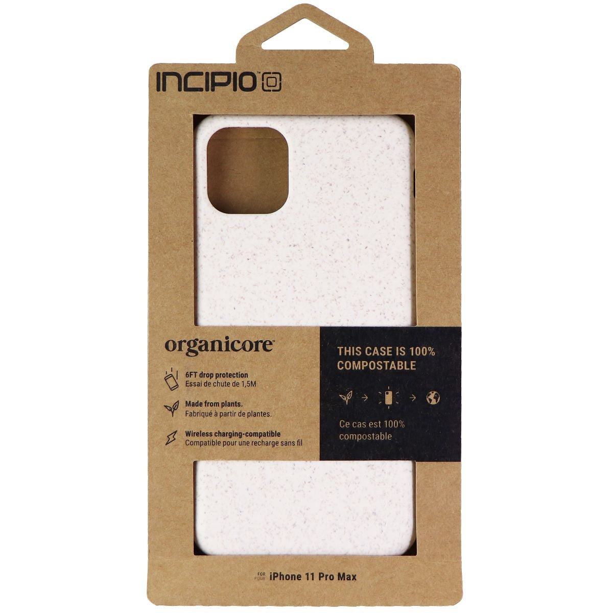 Incipio Organicore Slim Case for iPhone 11 Pro Max - Oatmeal Beige Cell Phone - Cases, Covers & Skins Incipio - Simple Cell Bulk Wholesale Pricing - USA Seller