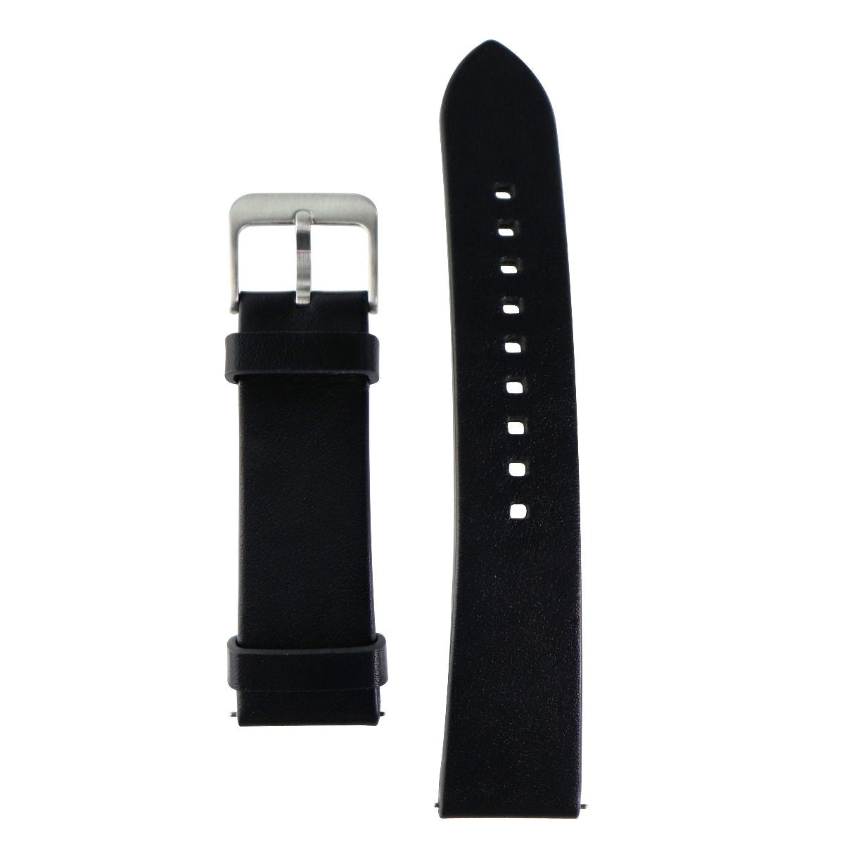 Samsung (22mm) Genuine Leather Band for Gear S3 Watch - Black Leather - Large Smart Watch Accessories - Watch Bands Samsung - Simple Cell Bulk Wholesale Pricing - USA Seller