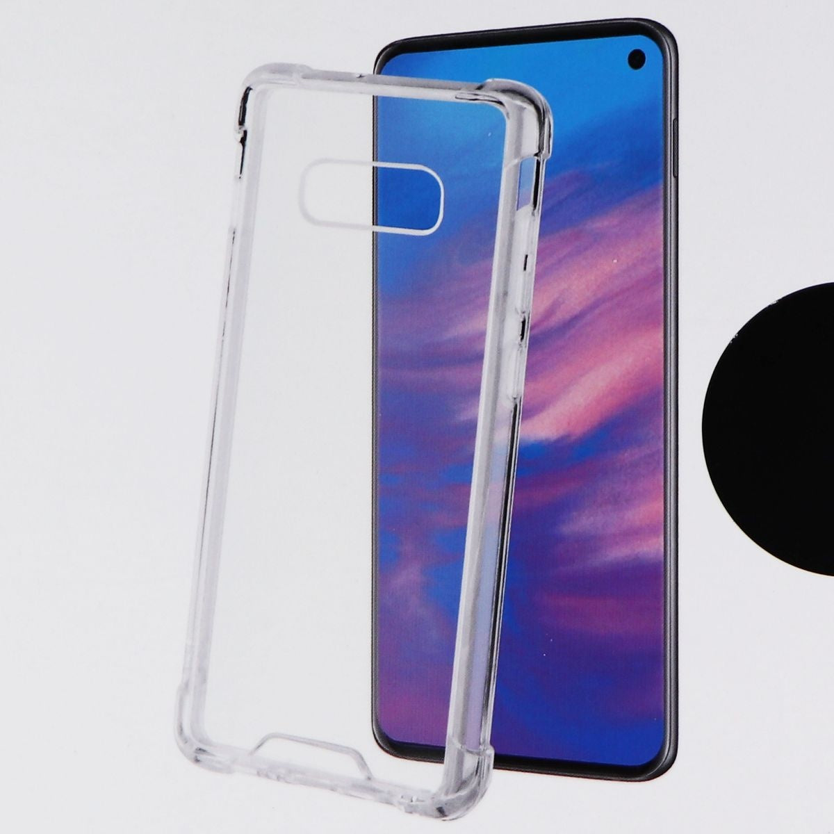 Key Hybrid Hard Case for Samsung Galaxy (S10e) Smartphones - Clear Transparent Cell Phone - Cases, Covers & Skins Key - Simple Cell Bulk Wholesale Pricing - USA Seller