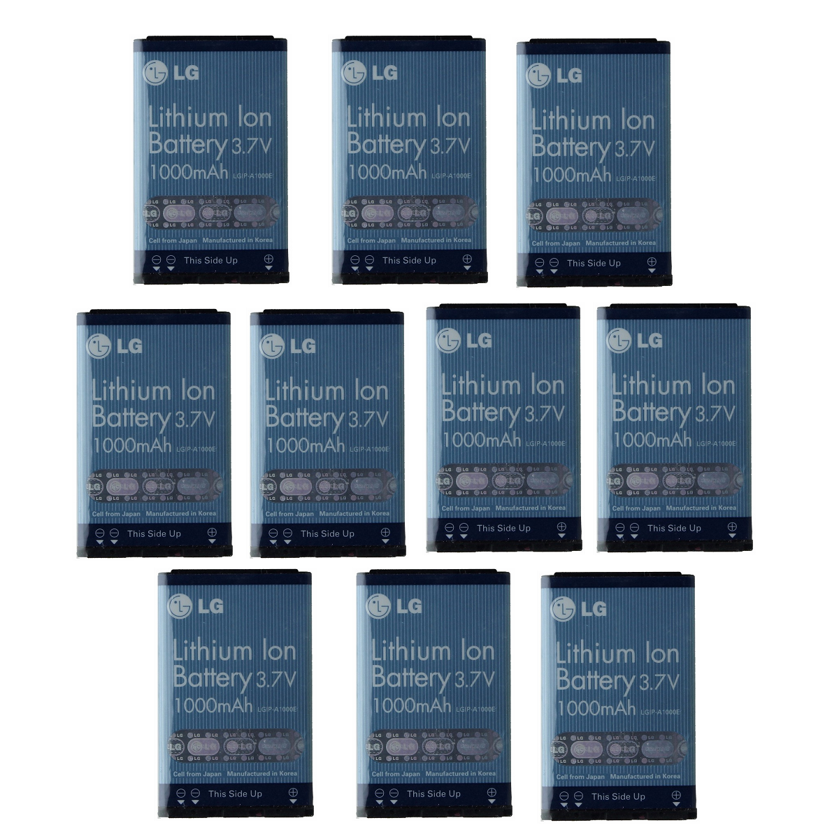 KIT 10x LG LGIP-A1000E 1000 mAh Replacement Battery for VX3200 VX6100 VX4700 Cell Phone - Batteries LG - Simple Cell Bulk Wholesale Pricing - USA Seller