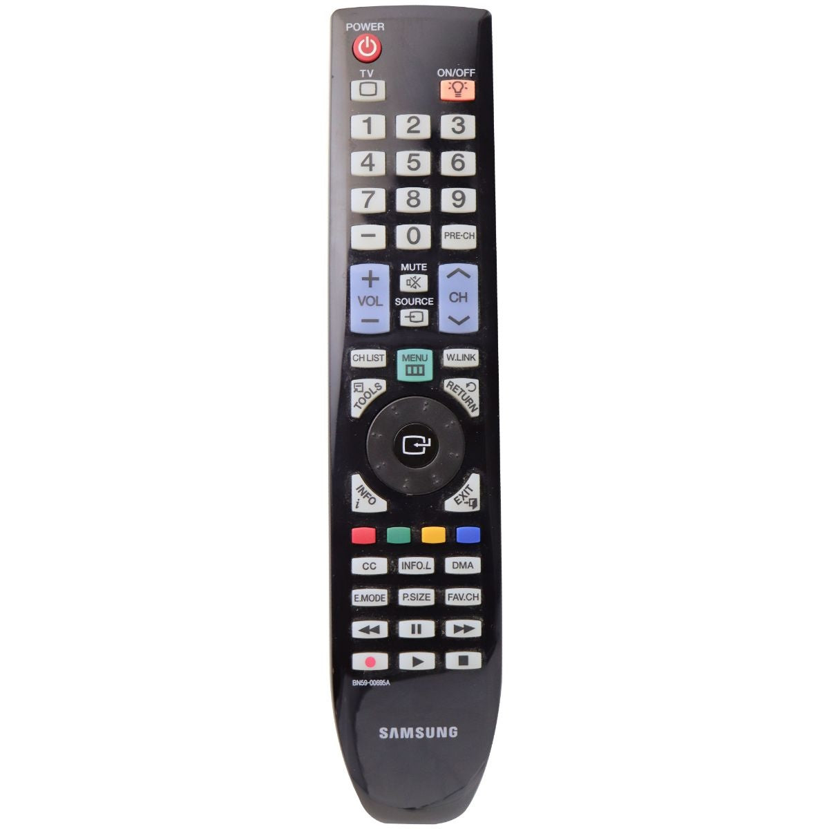 Samsung Remote Control (BN59-00695A) for Select Samsung TVs - Black TV, Video & Audio Accessories - Remote Controls Samsung - Simple Cell Bulk Wholesale Pricing - USA Seller