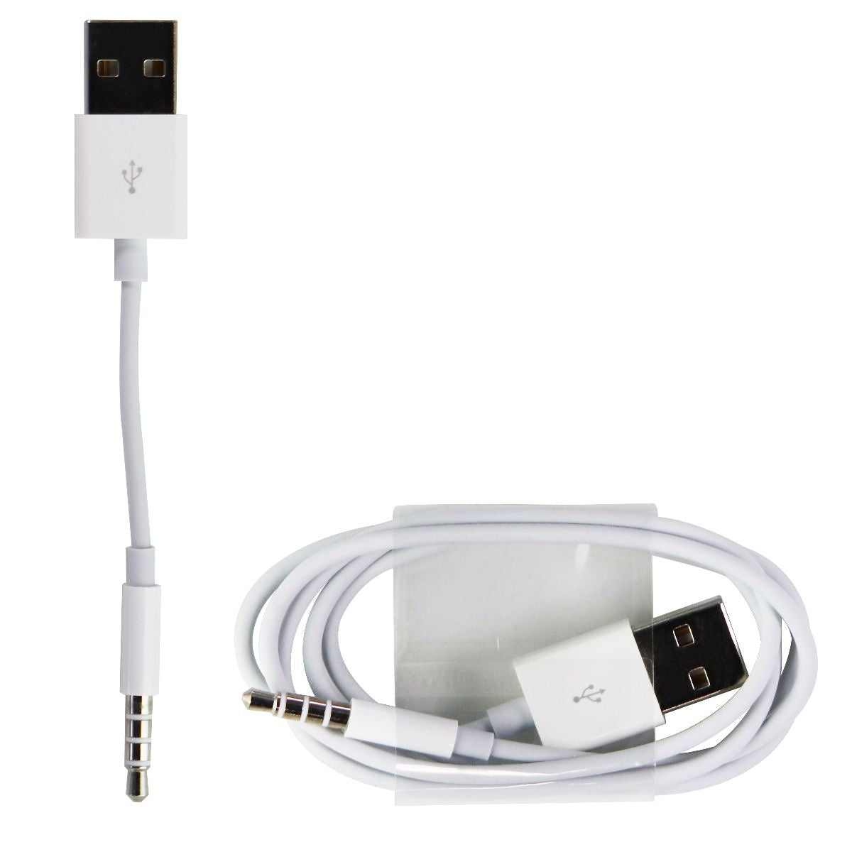 Apple (888462406925) iPod Shuffle USB Cable - White Cell Phone - Cables & Adapters Apple - Simple Cell Bulk Wholesale Pricing - USA Seller