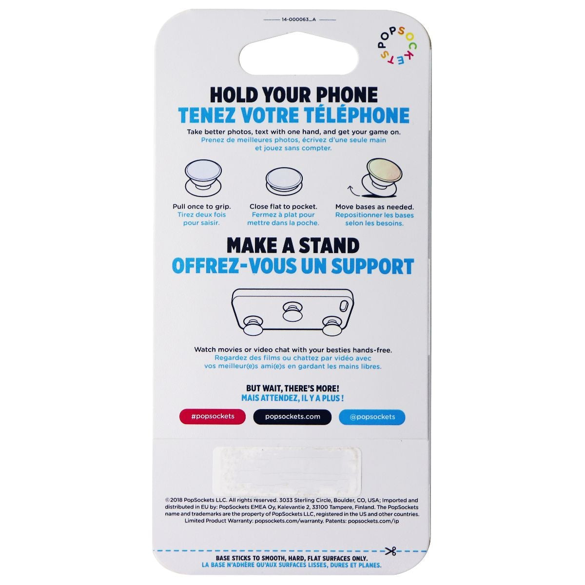 PopSockets PopMinis Grip Holder for Phones & Tablets - Nucolor Bombs (Pack of 3) Cell Phone - Mounts & Holders PopSockets - Simple Cell Bulk Wholesale Pricing - USA Seller