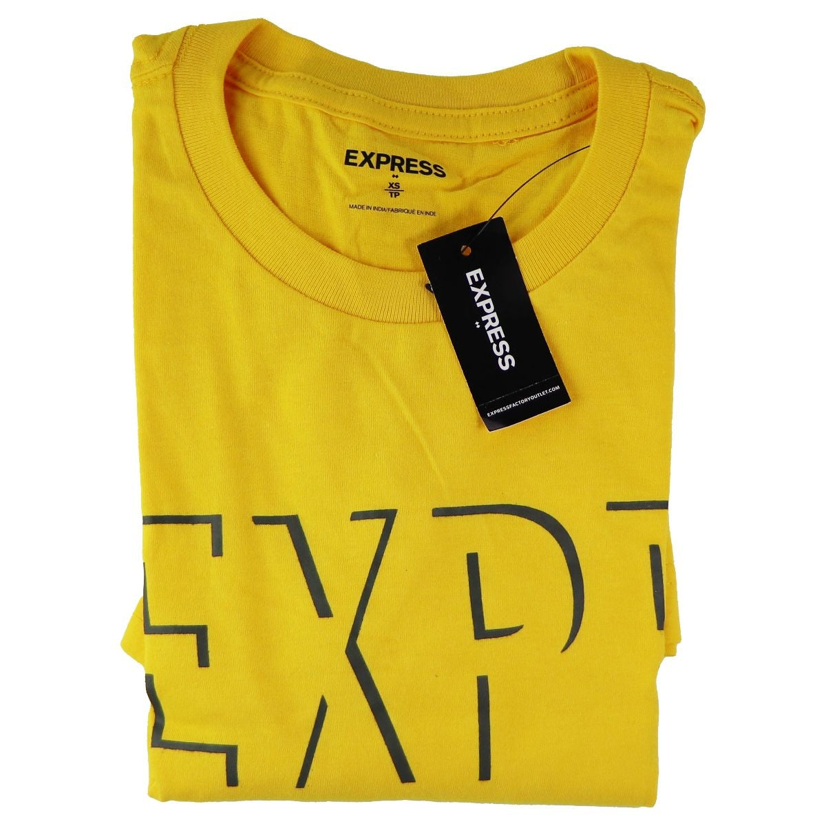 Express T-Shirt - XS Extra Small - Yellow / EXPR Logo Other Sporting Goods Express - Simple Cell Bulk Wholesale Pricing - USA Seller