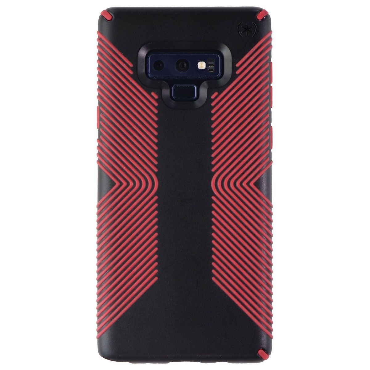 Speck Presidio Grip Series Case for Samsung Galaxy Note 9 - Black/Dark Poppy Red Cell Phone - Cases, Covers & Skins Speck - Simple Cell Bulk Wholesale Pricing - USA Seller