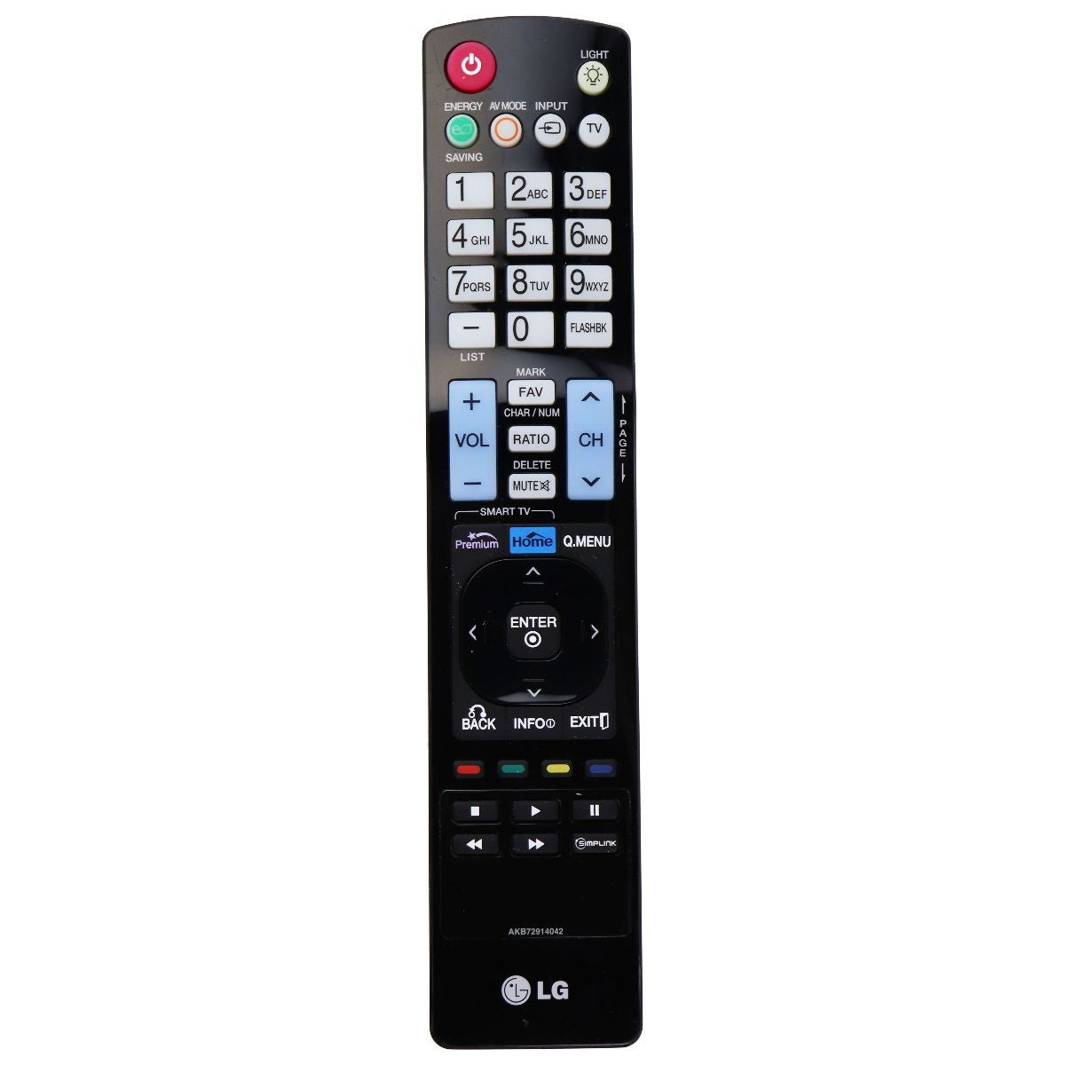 LG Remote Control (LGAKB72914042) for Select LG TVs - Black TV, Video & Audio Accessories - Remote Controls LG - Simple Cell Bulk Wholesale Pricing - USA Seller