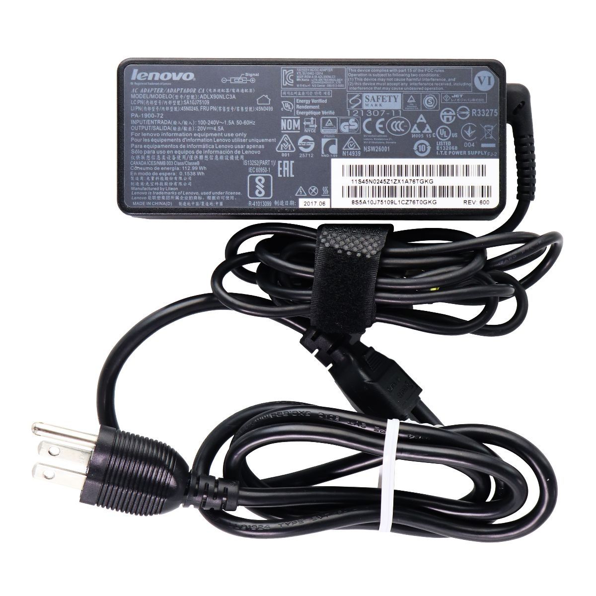 Lenovo AC Power Adapter Wall Charger (ADLX90NLC3A) - Black Computer Accessories - Laptop Power Adapters/Chargers Lenovo - Simple Cell Bulk Wholesale Pricing - USA Seller