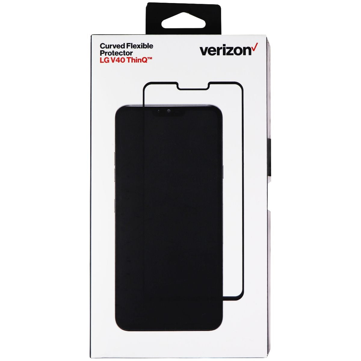 Verizon Curved Flexible Screen Protector for LG V40 ThinQ - Clear / Black Border Cell Phone - Screen Protectors Verizon - Simple Cell Bulk Wholesale Pricing - USA Seller