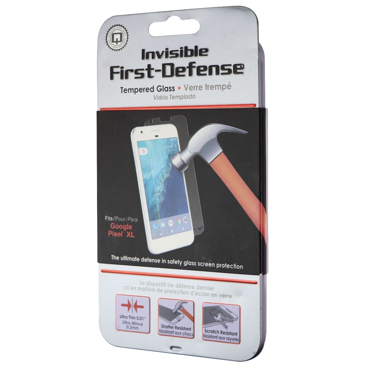 Qmadix Invisible First-Defense 9H Glass for Google Pixel XL (1st Gen) - Clear Cell Phone - Screen Protectors Qmadix - Simple Cell Bulk Wholesale Pricing - USA Seller