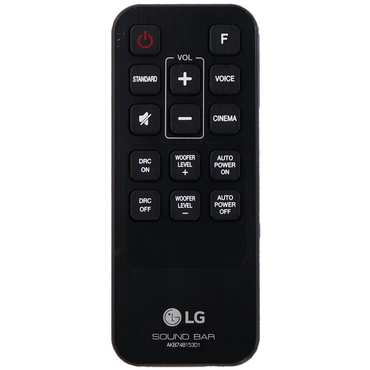 LG Remote Control (AKB74815301) for Select LG Soundbar Systems - Black TV, Video & Audio Accessories - Remote Controls LG - Simple Cell Bulk Wholesale Pricing - USA Seller