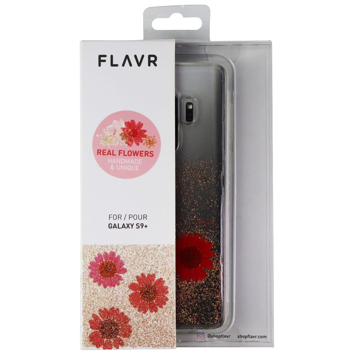 FLAVR Real Flower Case for Samsung Galaxy (S9+) - Gloria Pink Cell Phone - Cases, Covers & Skins Flavr - Simple Cell Bulk Wholesale Pricing - USA Seller