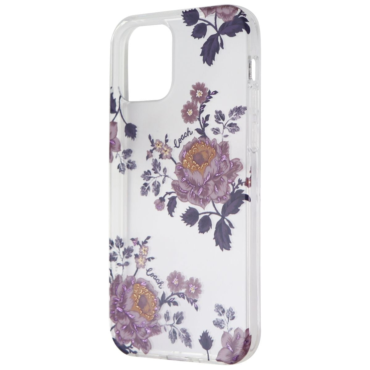 Coach Protective Case for Apple iPhone 12 Pro / iPhone 12 - Moody Floral Clear Cell Phone - Cases, Covers & Skins Coach - Simple Cell Bulk Wholesale Pricing - USA Seller