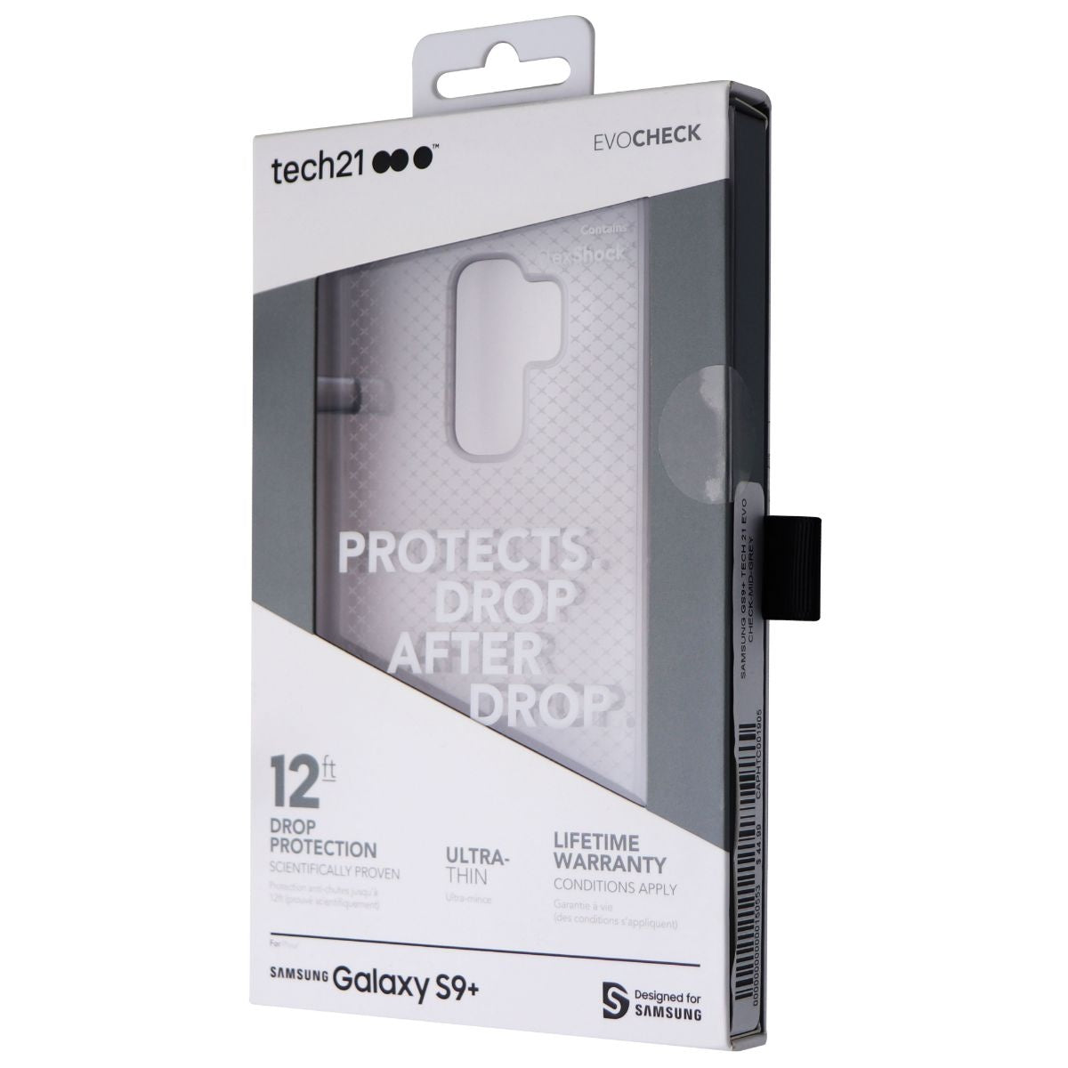 Tech21 Evo Check Series Case for Samsung Galaxy S9+ (Plus Model) - Mid-Gray Cell Phone - Cases, Covers & Skins Tech21 - Simple Cell Bulk Wholesale Pricing - USA Seller