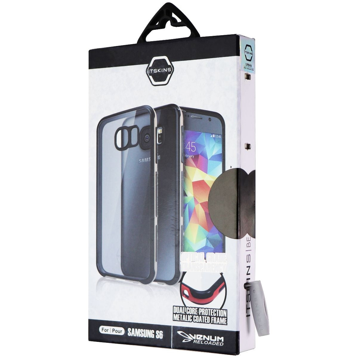 ITSKINS Venum Reloaded Case for Samsung Galaxy S6 - Black/Dark Silver Cell Phone - Cases, Covers & Skins ITSKINS - Simple Cell Bulk Wholesale Pricing - USA Seller