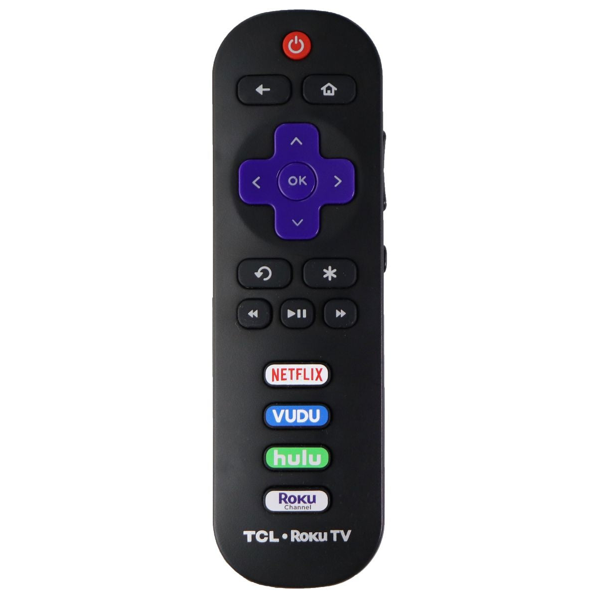 TCL OEM TV Remote Control with Netflix/Vudu/Hulu Keys - Black TV, Video & Audio Accessories - Remote Controls TCL - Simple Cell Bulk Wholesale Pricing - USA Seller