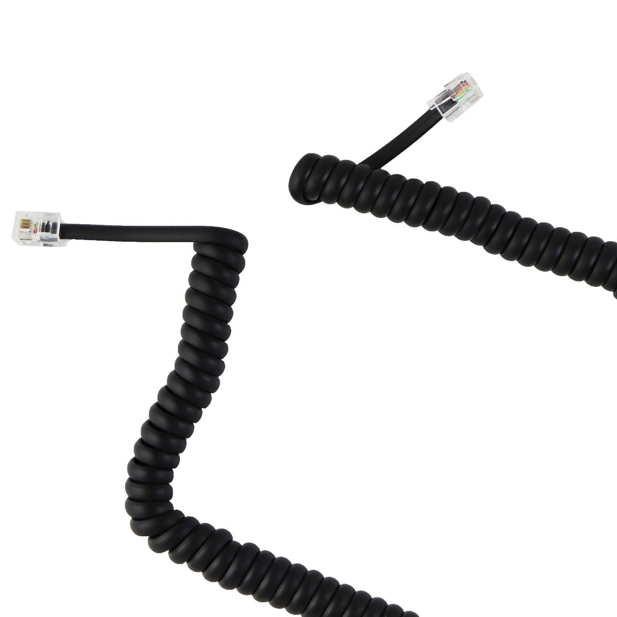 Insignia 25-Foot Handset Cord - Black DSL, Phone Cables (RJ-11) Insignia - Simple Cell Bulk Wholesale Pricing - USA Seller