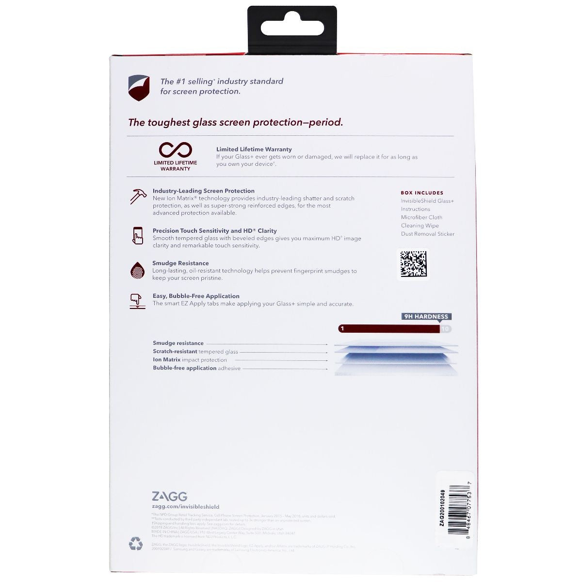 ZAGG (Glass+) Tempered Glass for Galaxy Tab A (8.0-inch, 2018) and GizmoTablet Cell Phone - Screen Protectors Zagg - Simple Cell Bulk Wholesale Pricing - USA Seller