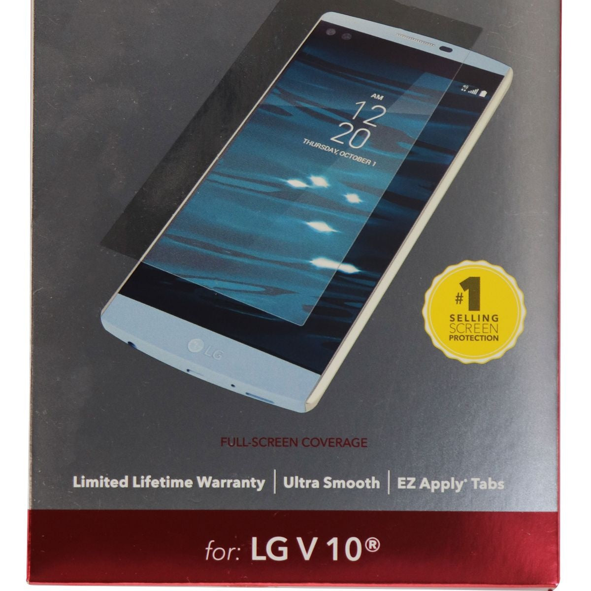 ZAGG Invisible Shield Tempered Glass for LG V 10 - Full Screen Coverage/HD Clear Cell Phone - Screen Protectors Zagg - Simple Cell Bulk Wholesale Pricing - USA Seller