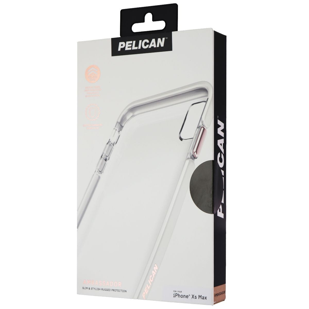 Pelican Ambassador Series Hard Case for Apple iPhone Xs Max - Clear/White Cell Phone - Cases, Covers & Skins Pelican - Simple Cell Bulk Wholesale Pricing - USA Seller