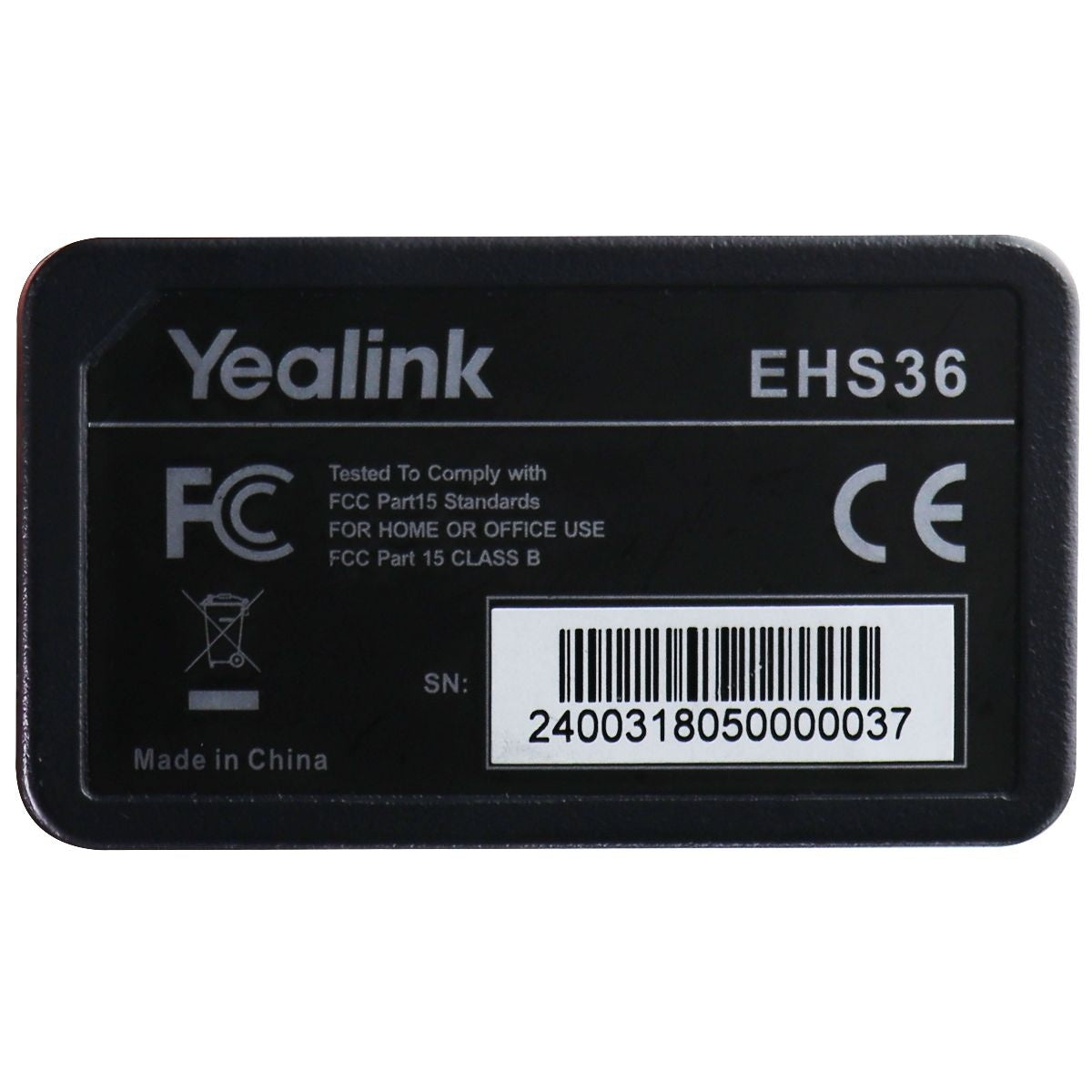 Yealink (EHS36) Wireless Headset Adapter - Black Cell Phone - Cables & Adapters Yealink - Simple Cell Bulk Wholesale Pricing - USA Seller