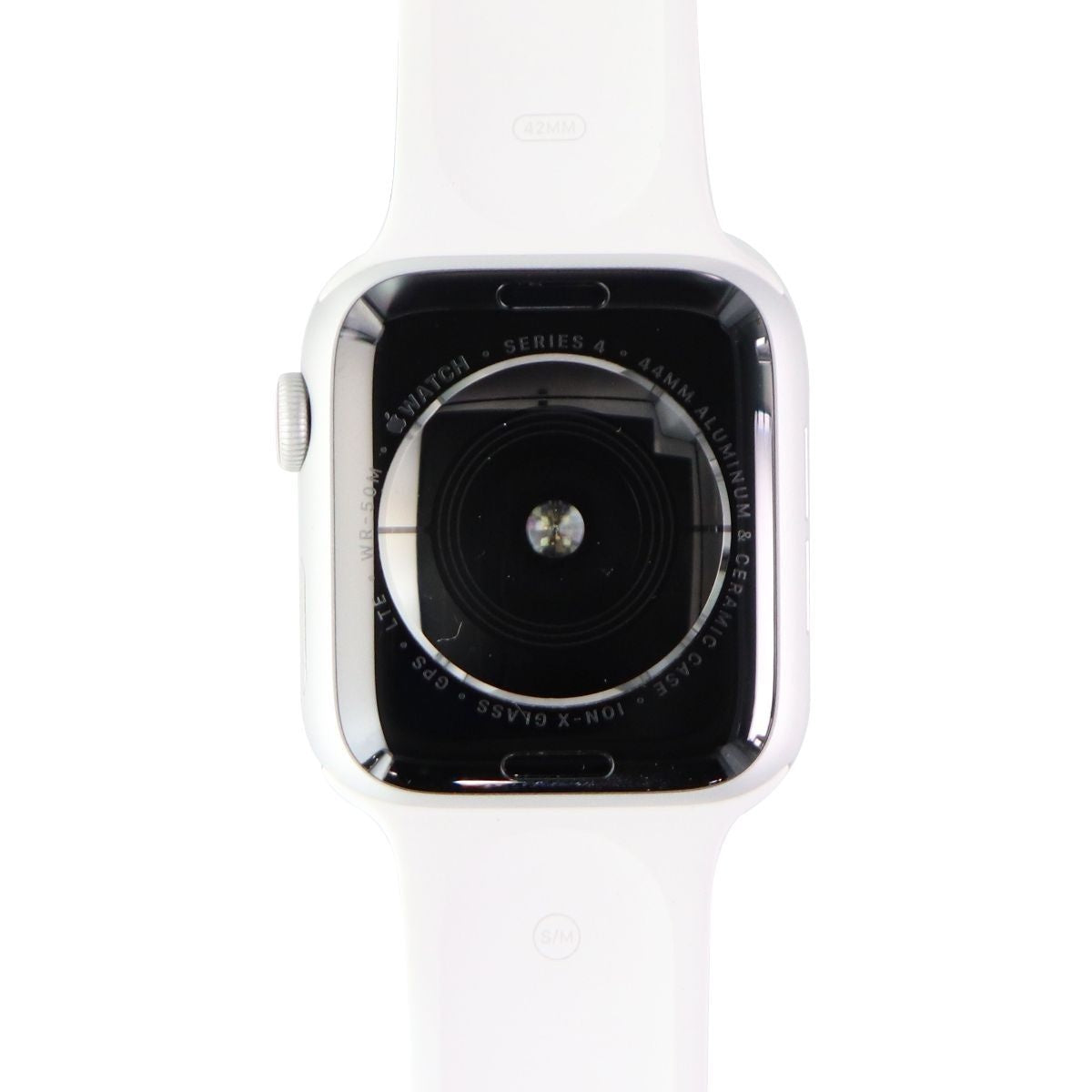 Apple Watch Series 4 (44mm) A1976 (GPS + LTE) - Silver Aluminum/White Sp Band Smart Watches Apple - Simple Cell Bulk Wholesale Pricing - USA Seller
