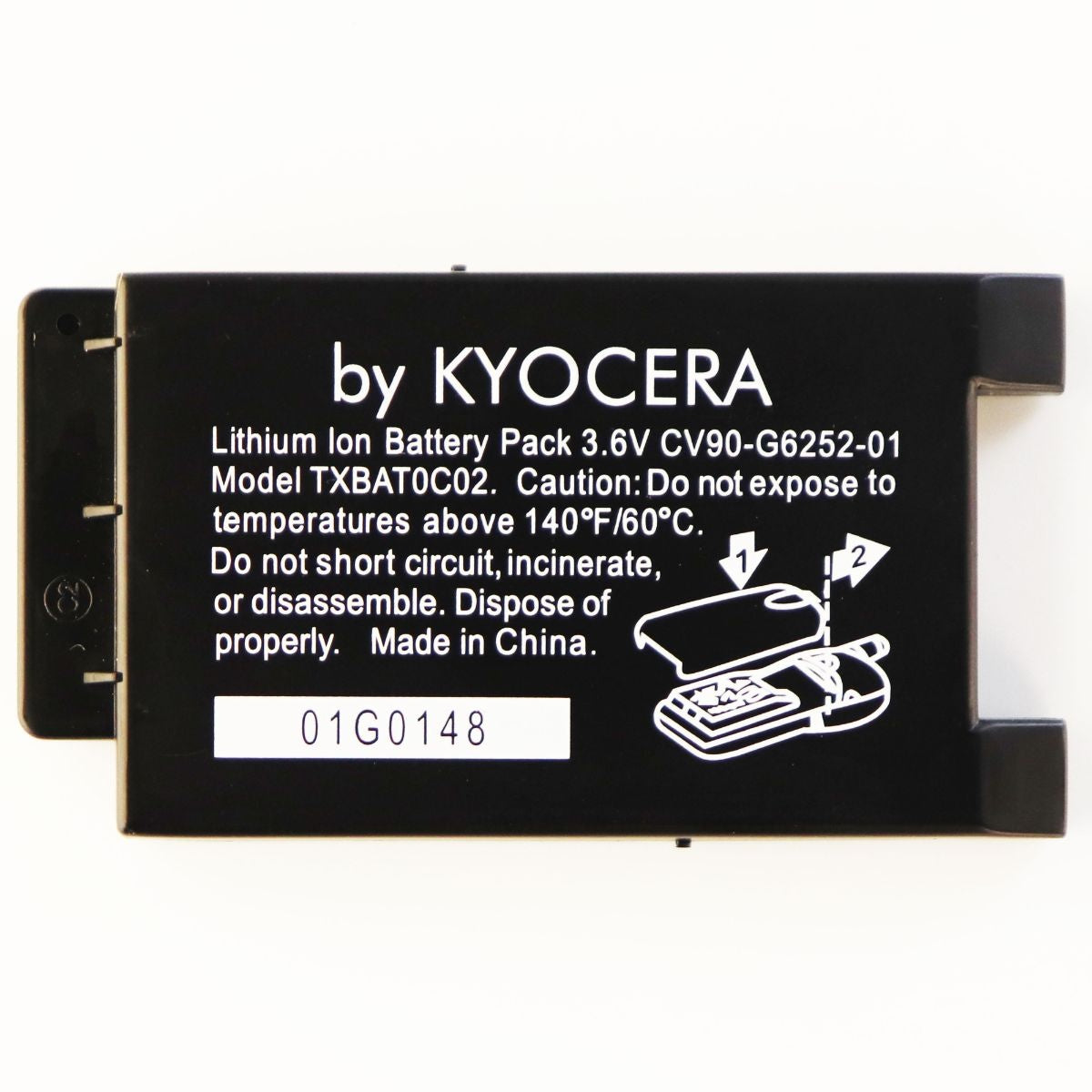 OEM Kyocera TXBAT0C02 750 mAh Replacement Battery for Kyocera Phones Cell Phone - Batteries Kyocera - Simple Cell Bulk Wholesale Pricing - USA Seller