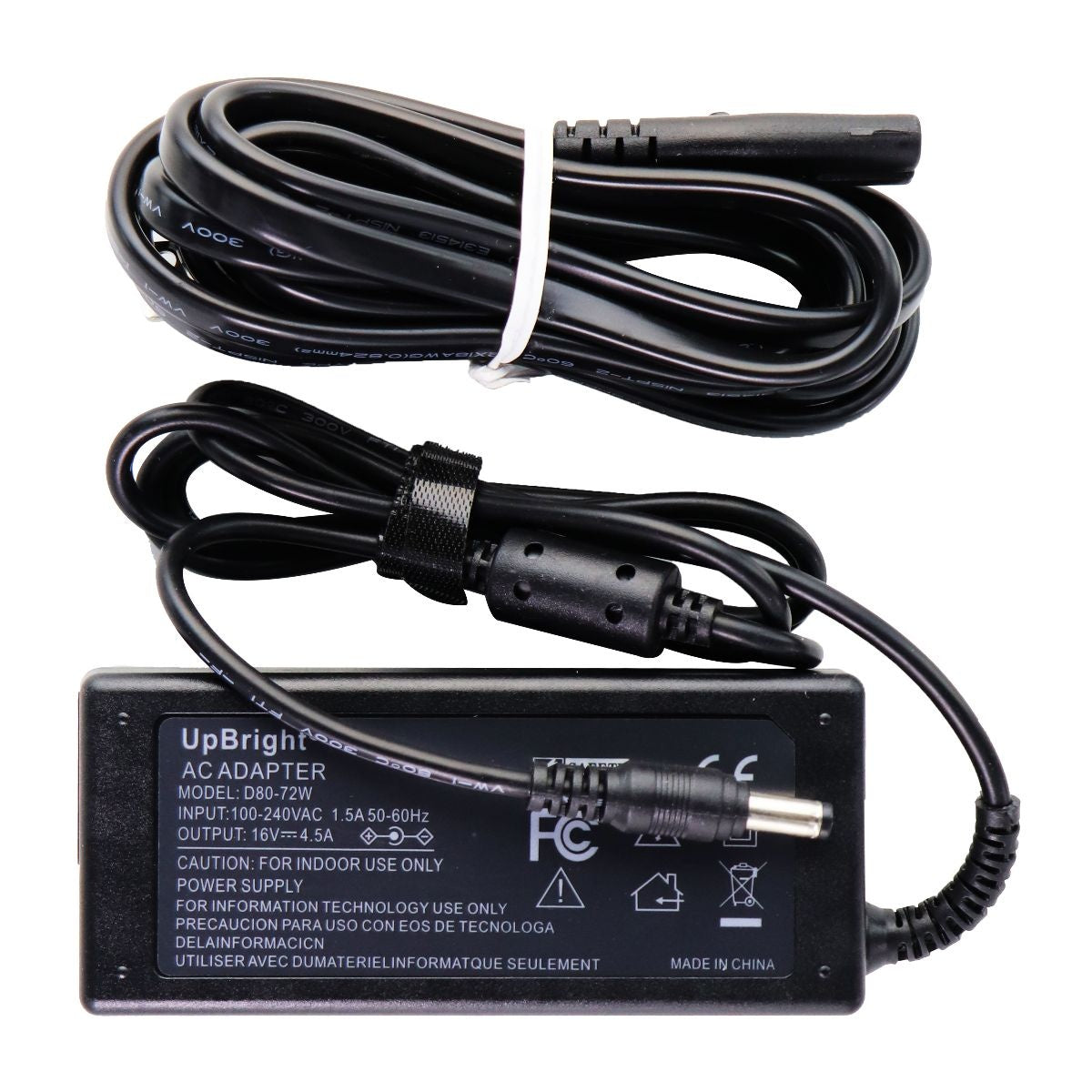 UpBright (D80-72W) AC Adapter 16V/4.5A - Black Multipurpose Batteries & Power - Multipurpose AC to DC Adapters UpBright - Simple Cell Bulk Wholesale Pricing - USA Seller
