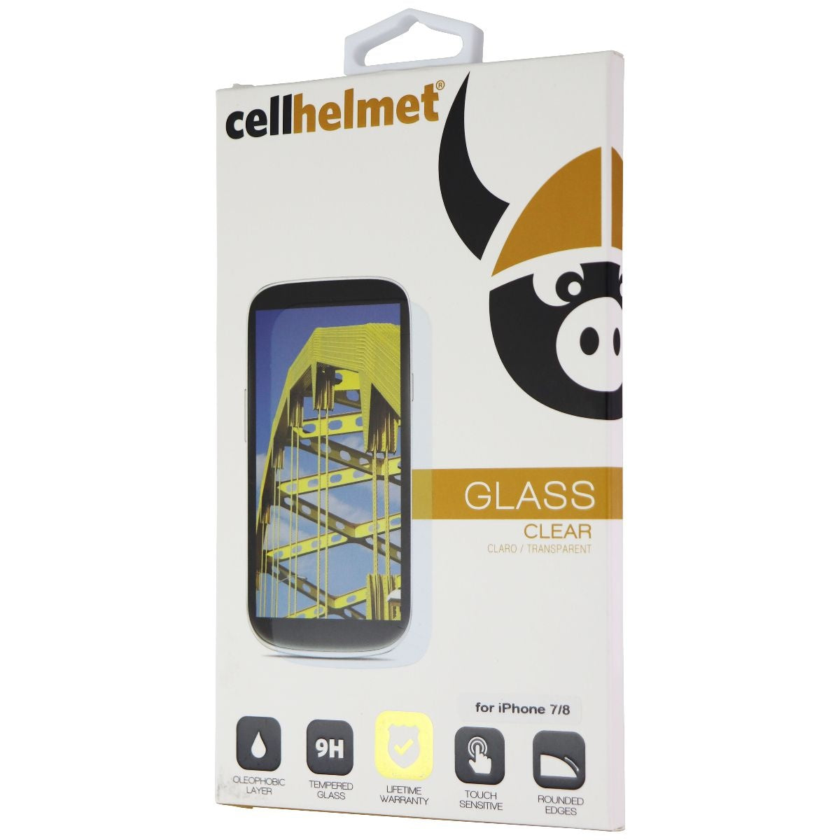 CellHelmet Tempered Glass Screen Protector for Apple iPhone 8 & iPhone 7 - Clear Cell Phone - Screen Protectors CellHelmet - Simple Cell Bulk Wholesale Pricing - USA Seller