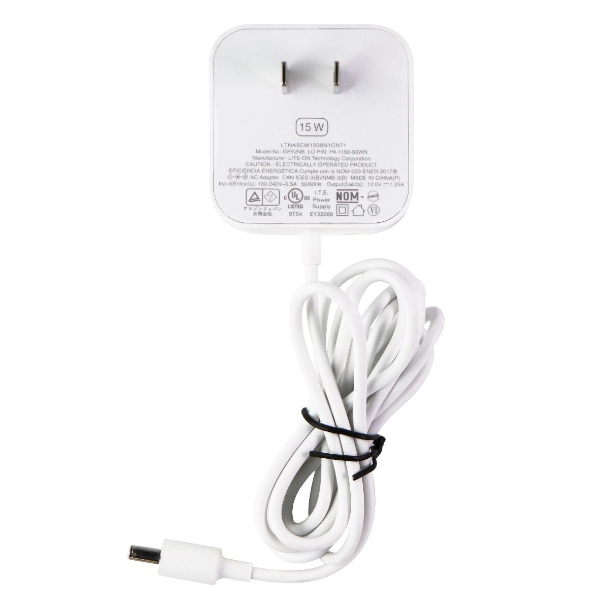 Amazon 15-Watt (12V/1.25A) Wall Charger Power Supply - White (GP92NB) Multipurpose Batteries & Power - Multipurpose AC to DC Adapters Amazon - Simple Cell Bulk Wholesale Pricing - USA Seller