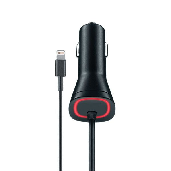 Verizon (5V/2.4A) MFi Vehicle Car Charger for iPhone / iPad / iPod - Black Cell Phone - Chargers & Cradles Verizon - Simple Cell Bulk Wholesale Pricing - USA Seller