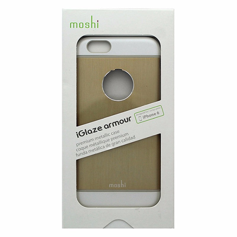 Moshi iGlaze Armour Metallic Hardshell Case for iPhone 6s and 6 - Gold / White Cell Phone - Cases, Covers & Skins Moshi - Simple Cell Bulk Wholesale Pricing - USA Seller