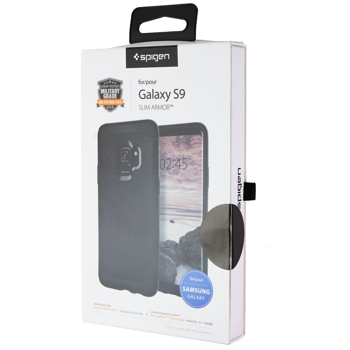 Spigen Slim Armor Series Dual Layer Case for Samsung Galaxy S9 - Black Cell Phone - Cases, Covers & Skins Spigen - Simple Cell Bulk Wholesale Pricing - USA Seller
