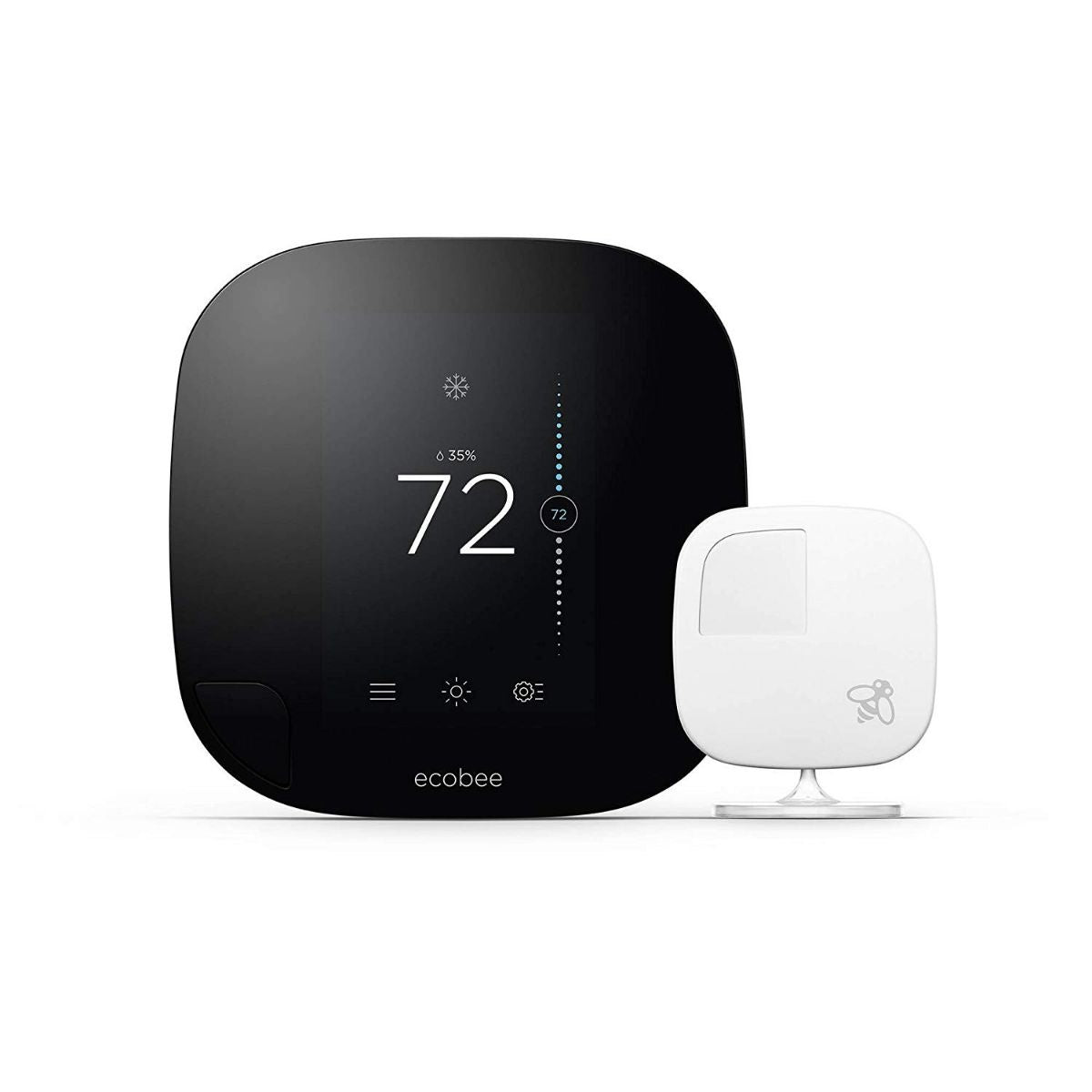 Ecobee3 Smart Wi-Fi Thermostat with Room Sensor - Black Heating, Cooling & Air - Programmable Thermostats ecobee - Simple Cell Bulk Wholesale Pricing - USA Seller