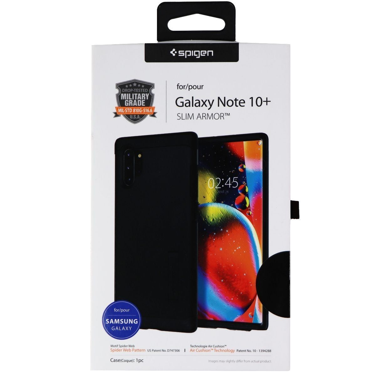 Spigen Slim Armor Dual Layer Case for Samsung Galaxy (Note10+) - Black Cell Phone - Cases, Covers & Skins Spigen - Simple Cell Bulk Wholesale Pricing - USA Seller