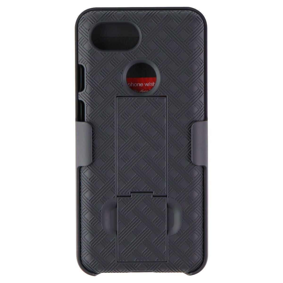 Verizon Phone Case Shell and Holster Combo for Google Pixel 3 - Black Cell Phone - Cases, Covers & Skins Verizon - Simple Cell Bulk Wholesale Pricing - USA Seller