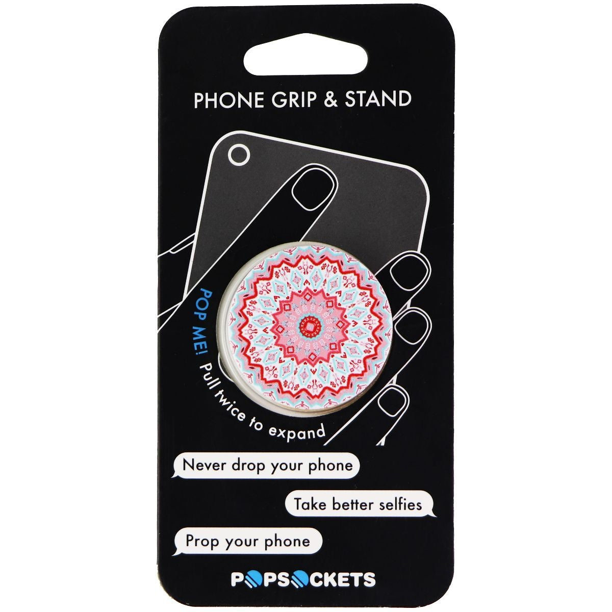 Popsockets Collapsible Phone Grip & Stand for Smartphones - Aztec Mandala Red Cell Phone - Mounts & Holders PopSockets - Simple Cell Bulk Wholesale Pricing - USA Seller