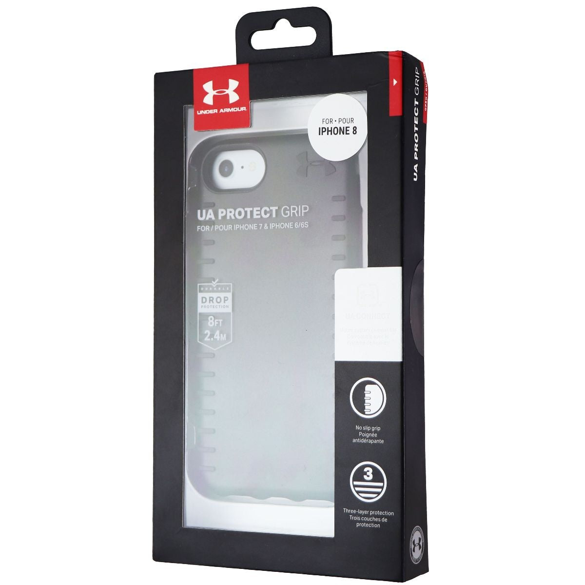 Under Armour (UAIPH-003-BLK) Protect Grip Case for iPhone 6/6S/7/8 - Black Cell Phone - Cases, Covers & Skins Under Armour - Simple Cell Bulk Wholesale Pricing - USA Seller