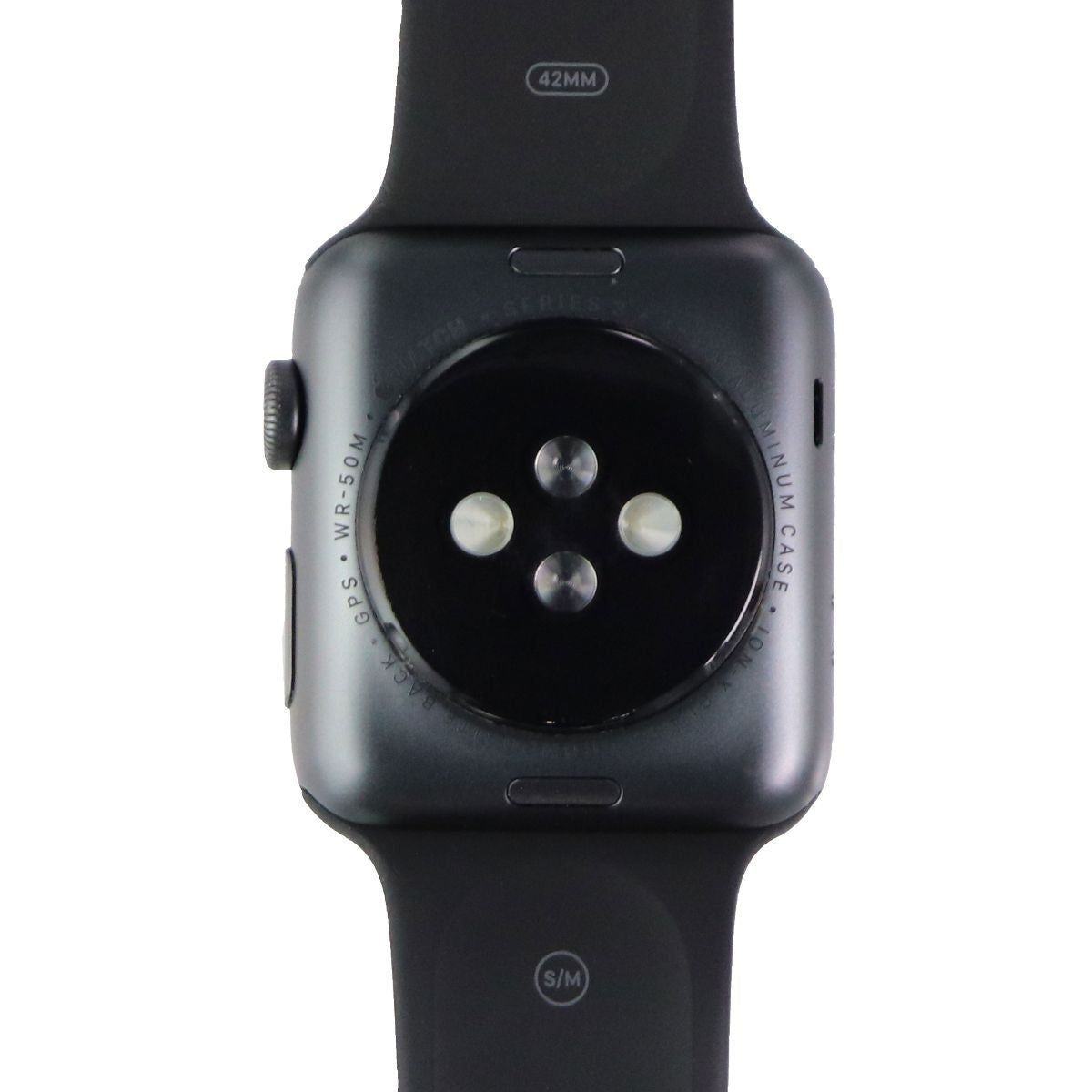 Apple Watch Series 3 (A1859) 42mm (GPS) Space Gray Aluminum w/ Black Sport Band Smart Watches Apple - Simple Cell Bulk Wholesale Pricing - USA Seller