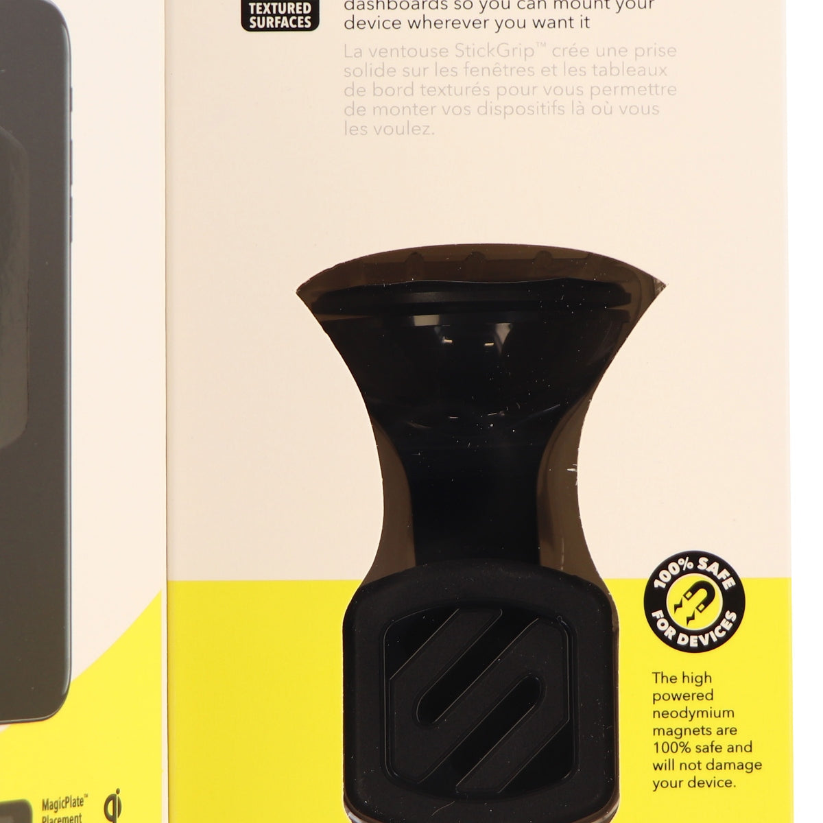 Scosche MagicMount Suction Magnet Mount for Mobile Devices - Black Cell Phone - Mounts & Holders Scosche - Simple Cell Bulk Wholesale Pricing - USA Seller